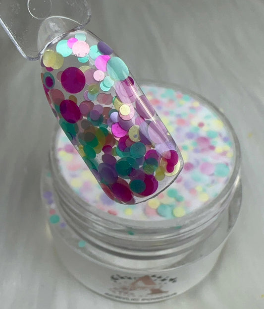 Ainoa's Acrylic Powder with Glitter - Circles