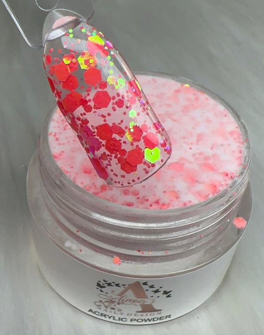 Ainoa's Acrylic Powder with Glitter - Pink